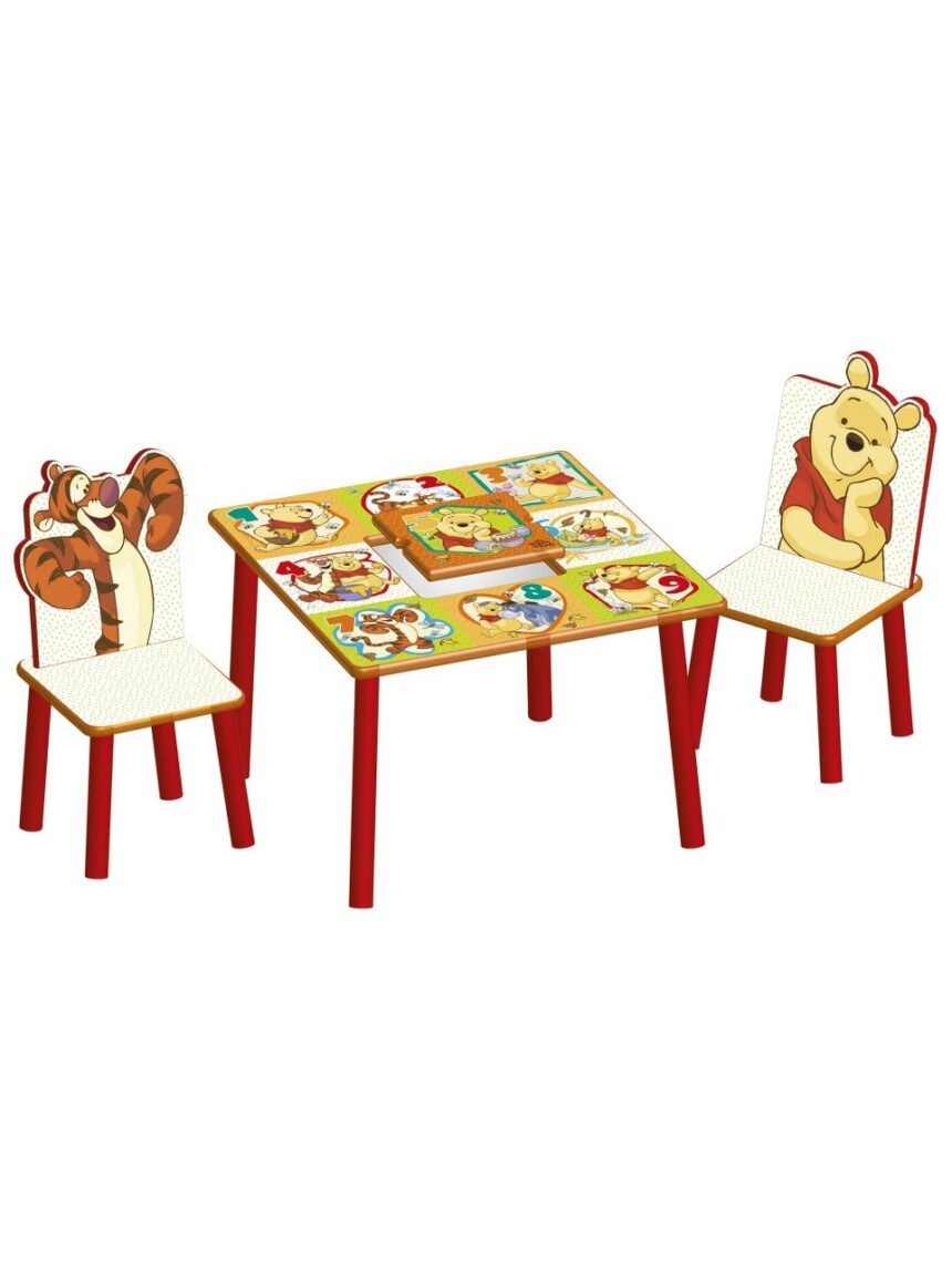 Sorriso de bebê - mesa e cadeiras do ursinho pooh - Baby Smile