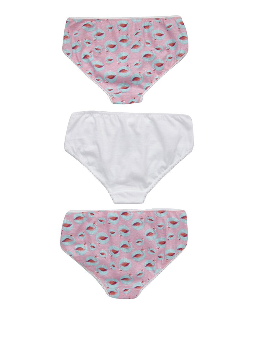 Pacote de 3 pares de cuecas com estampa de flamingo - Prénatal