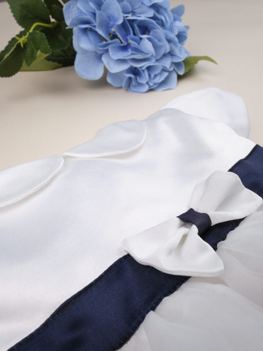 Vestido de cerimônia feminino "azul e branco" - Prénatal