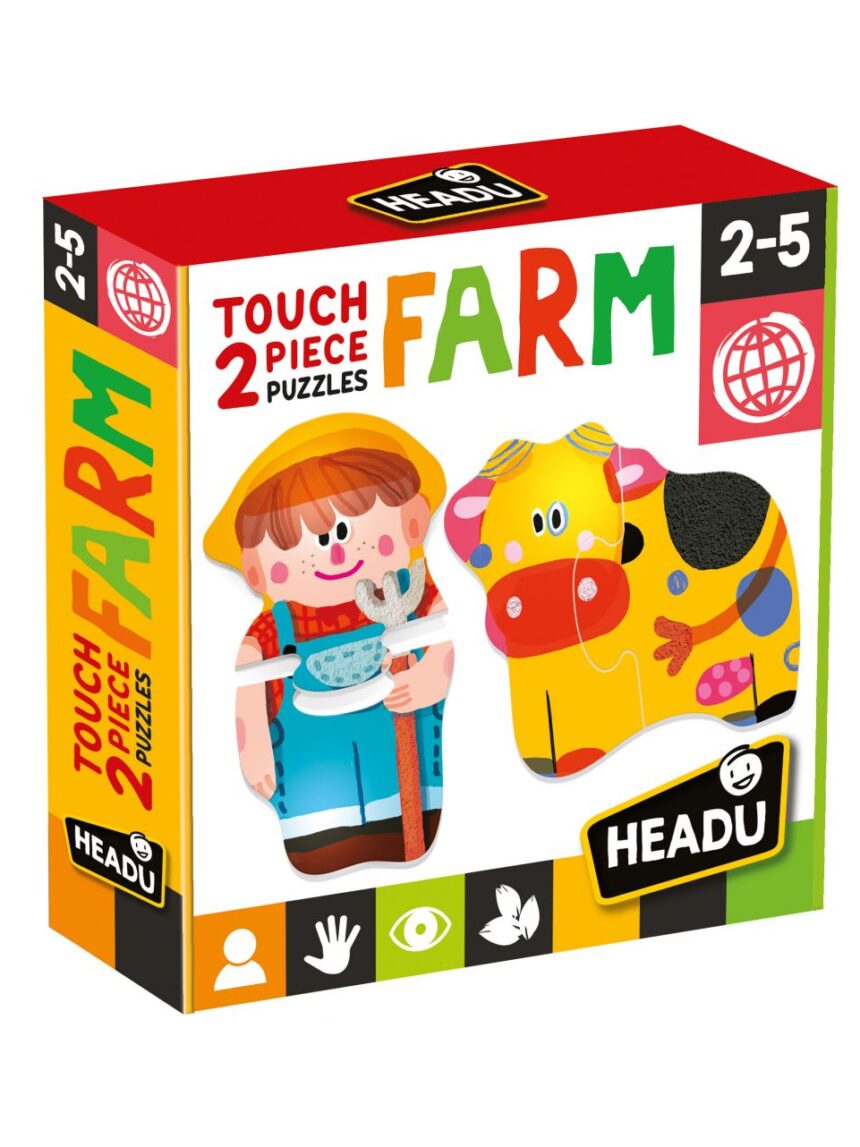 Headu - 2 peças quebra-cabeça touch farm - Headu