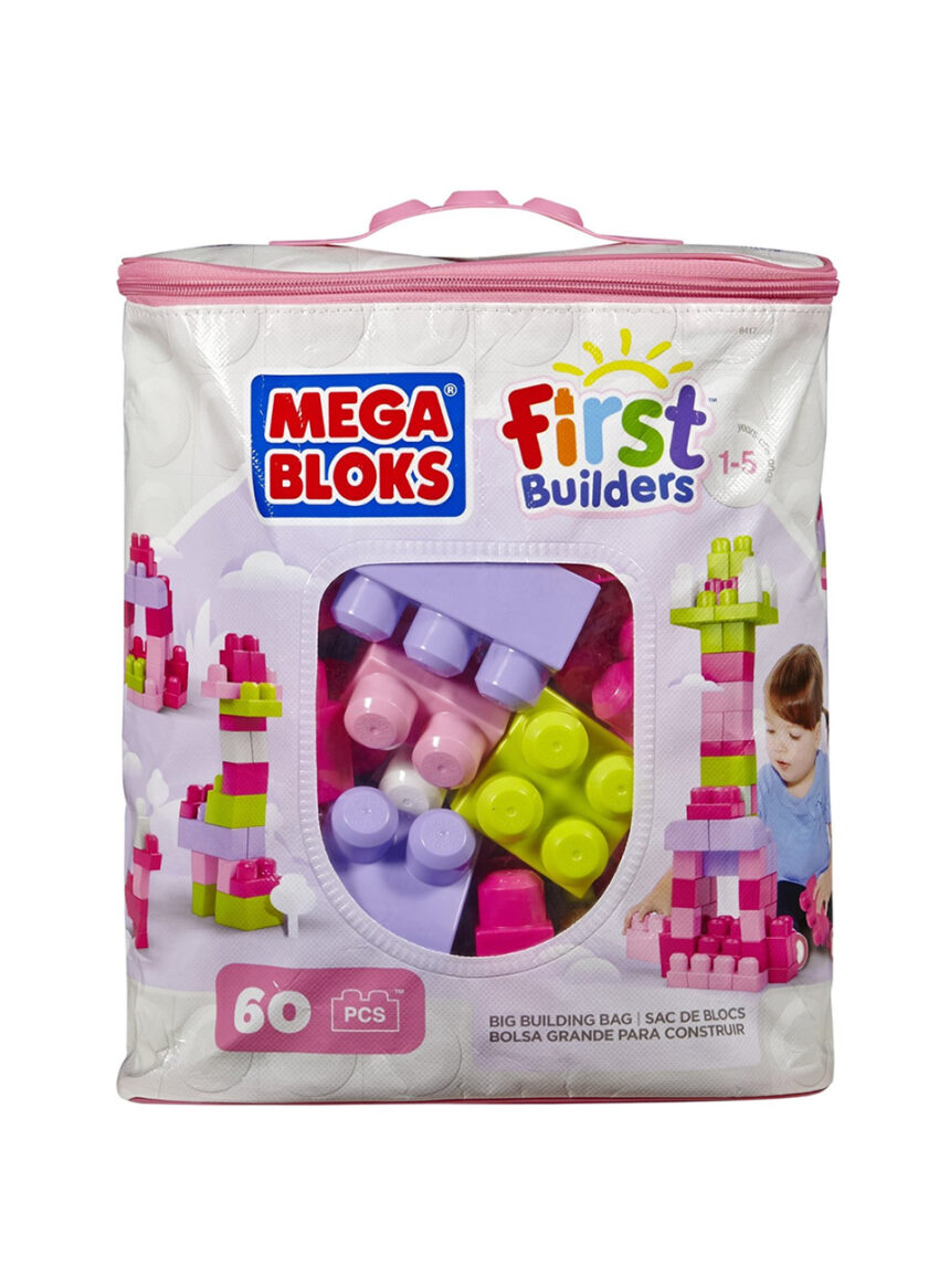 Mega bloks - bio bag 60 blocos de construção - Mega bloks