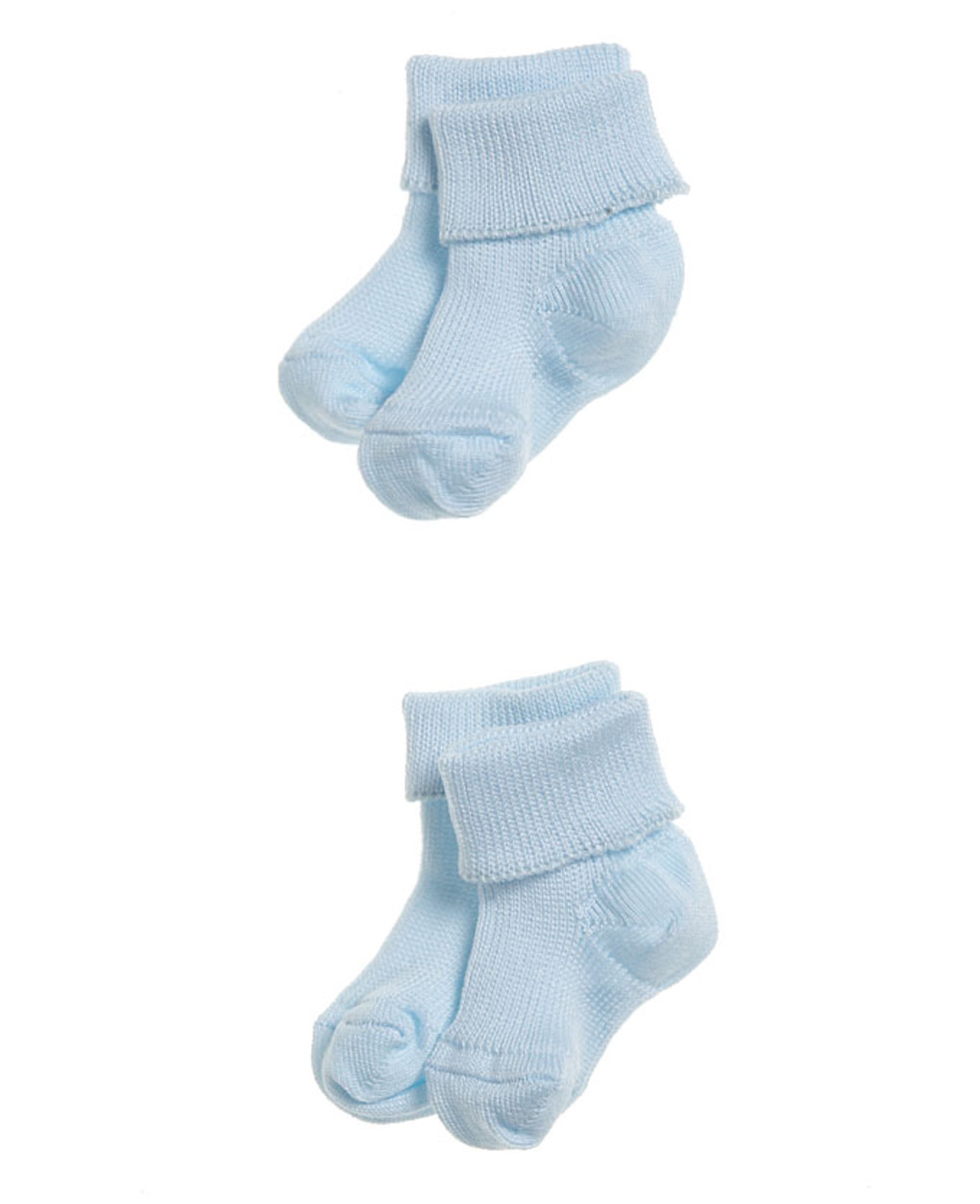 Pacote de 2 meias azuis claras para bebês prematuros - Prénatal