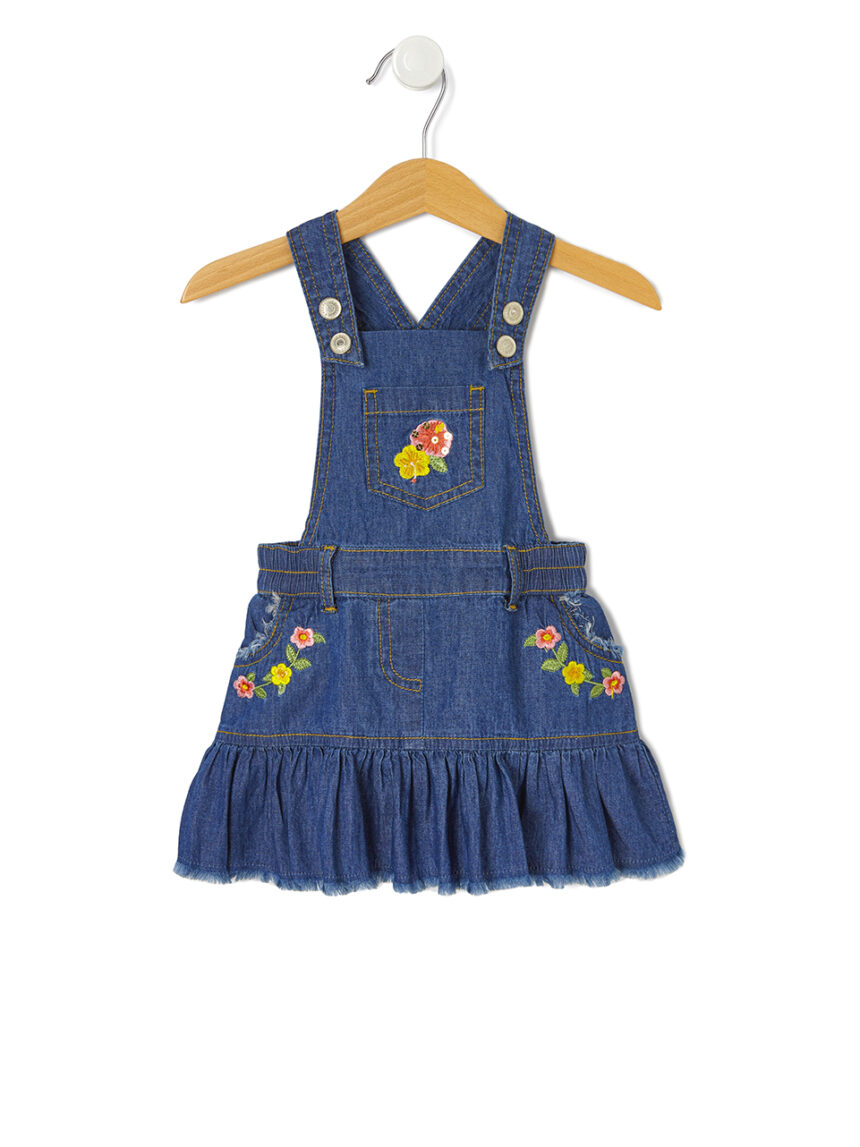 Saia dungaree em cambraia - Prénatal