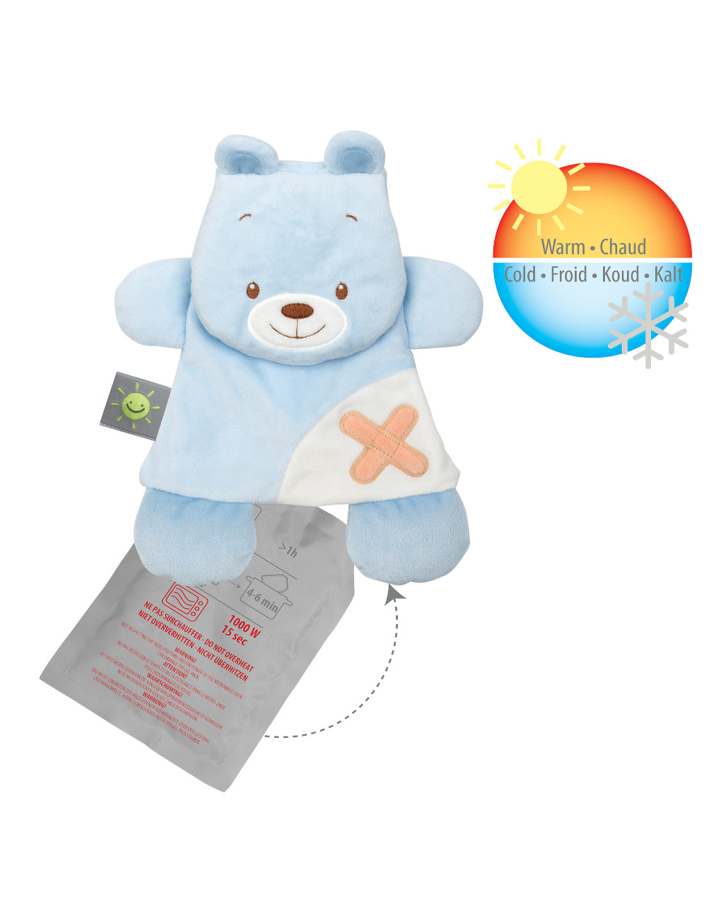 Nattou - pack doudou orso con gel - Nattou