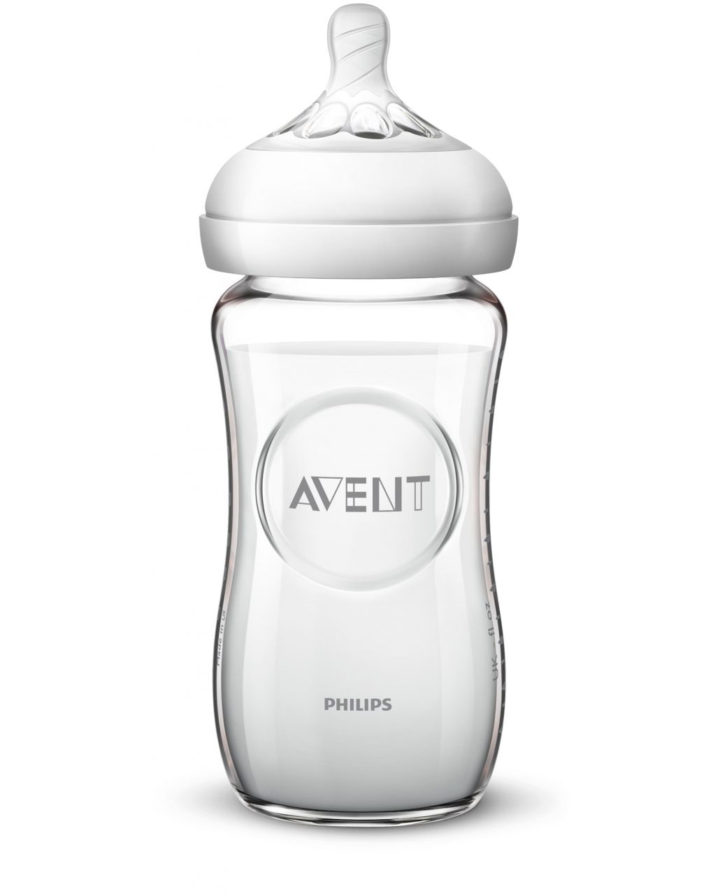 Frasco de vidro 240ml natural 1pc avent - Avent