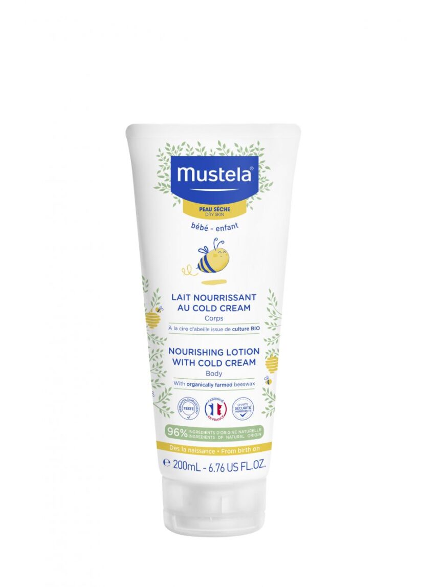 Leite nutritivo com creme frio 200ml - Mustela