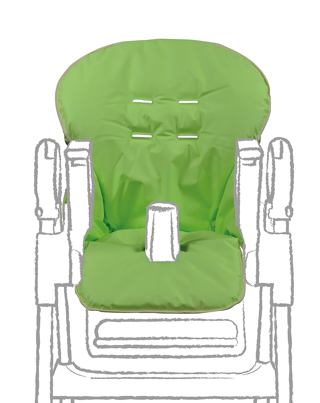 Capa para cadeira alta em pvc verde - Giordani
