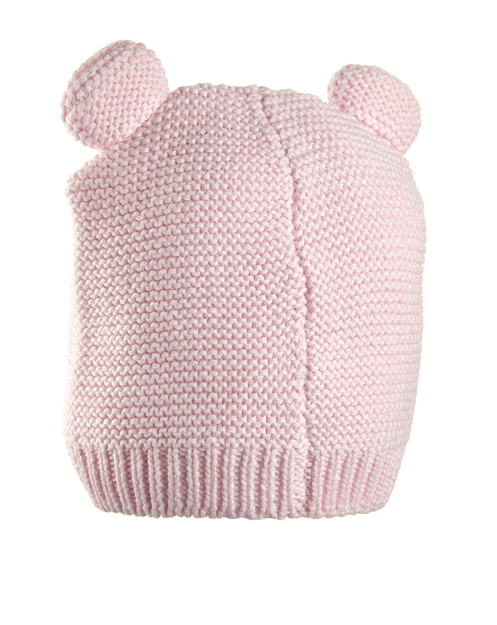 Gorro tricot rosa com orelhas - Prénatal