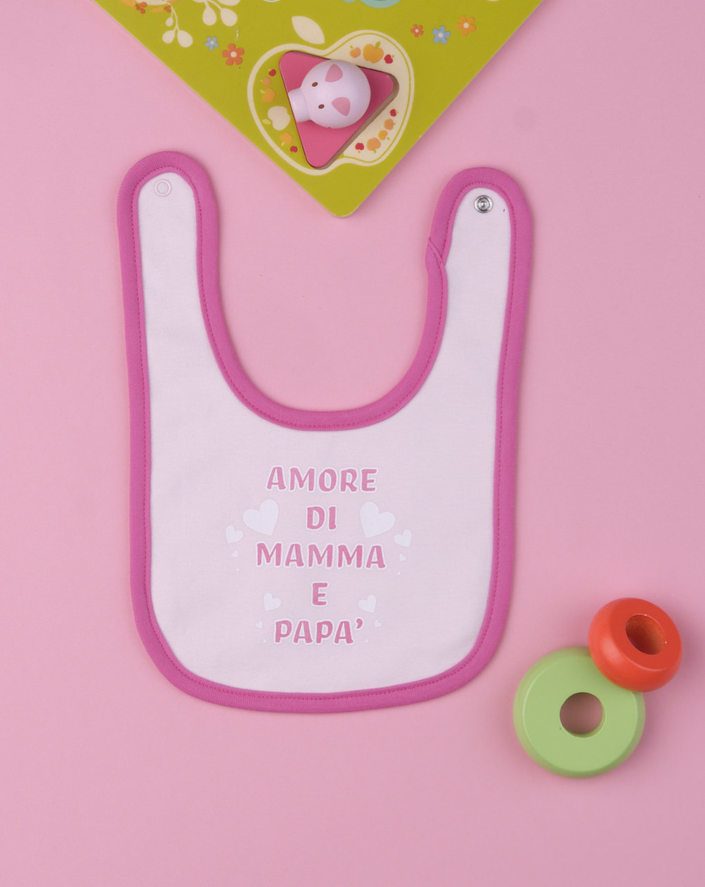 Babador de bebê "amor de mamãe e papai" - Prénatal