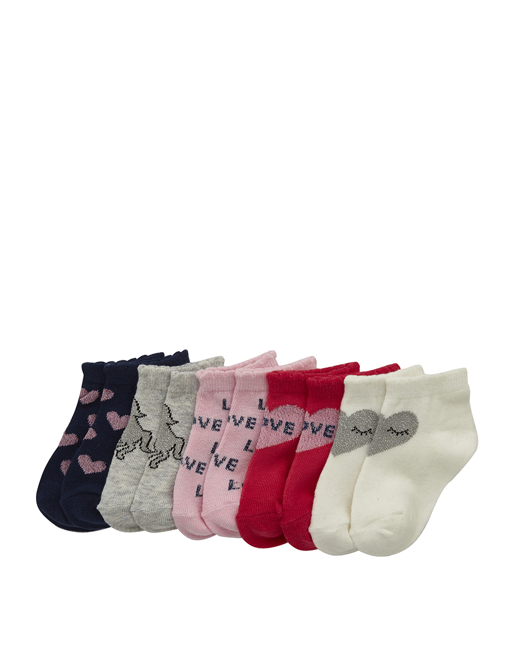 Pacote de 5 pares de meias coloridas - Prénatal