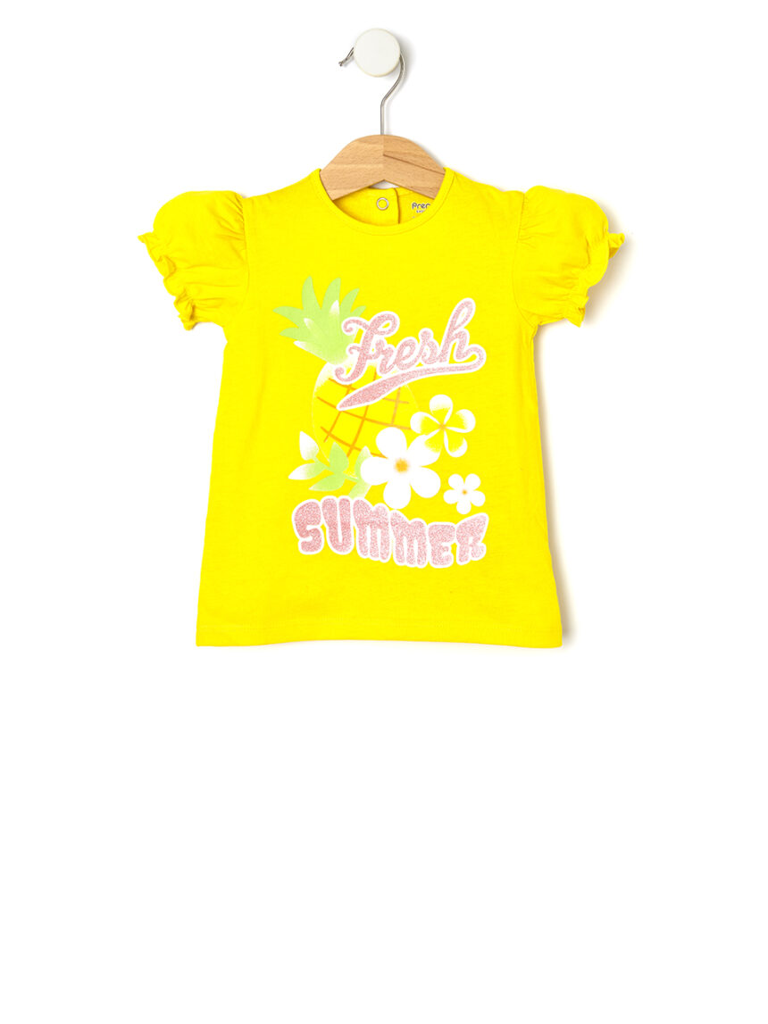 Camiseta com estampa glitter - Prénatal