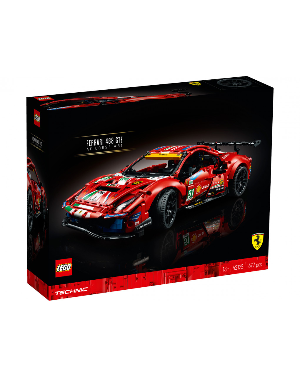 Lego technic - ferrari 488 gte "of corse # 51" - 42125 - LEGO
