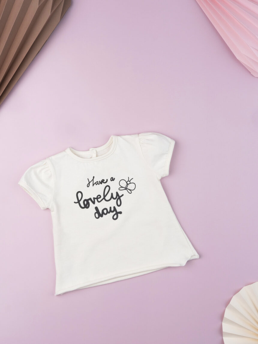 T-shirt menina "tenha um lindo dia" - Prénatal