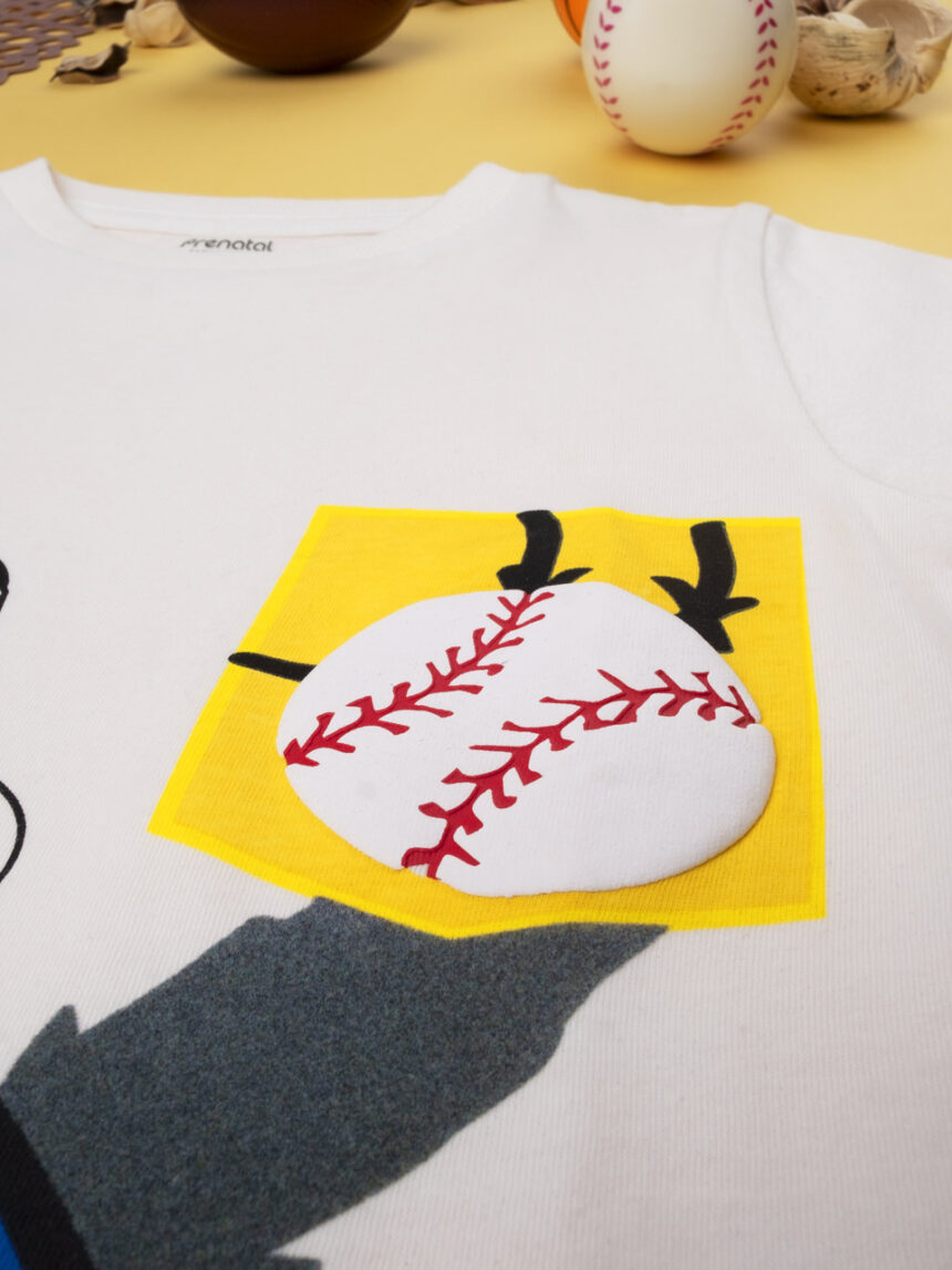 Garoto da camiseta "jogue beisebol" - Prénatal