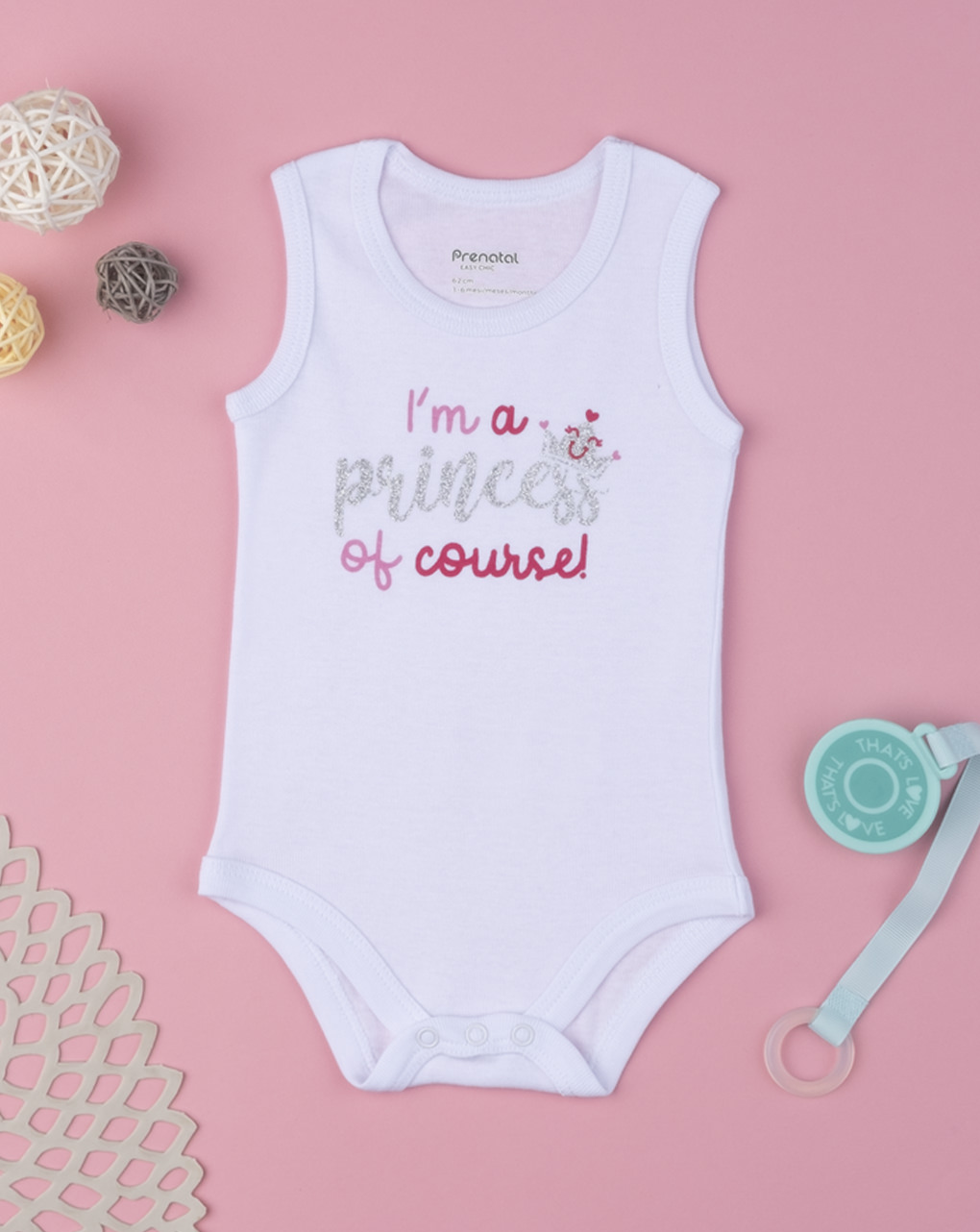 Body girl "sou uma princesa, é claro" - Prénatal