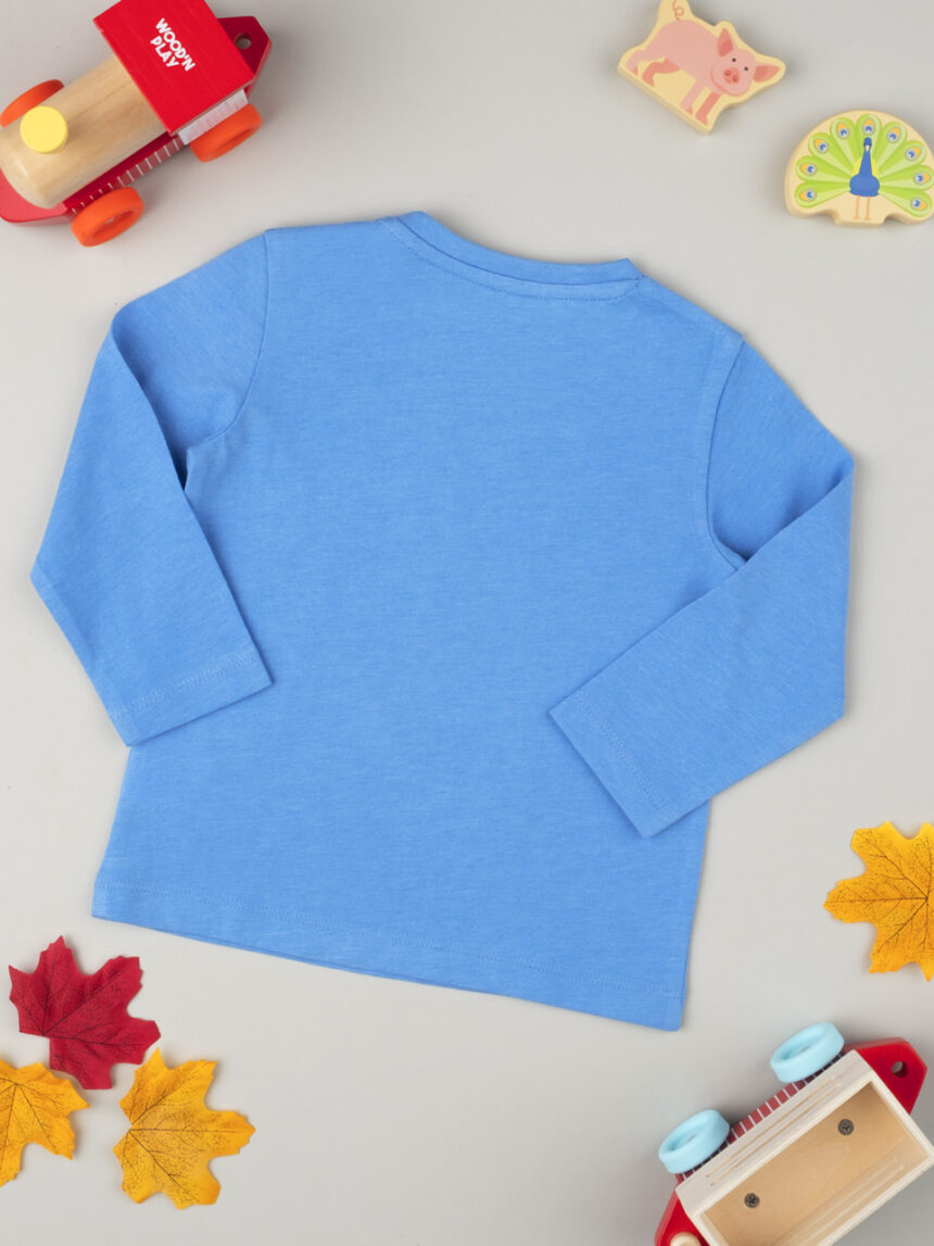 Camiseta de manga comprida de menino azul - Prénatal