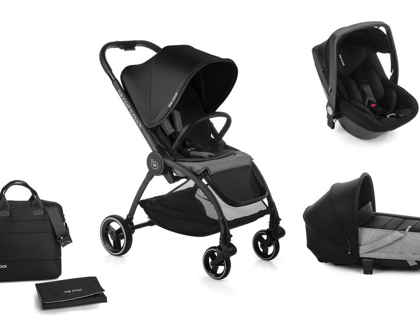 Becool - passeggino outback crib one black - Be Cool
