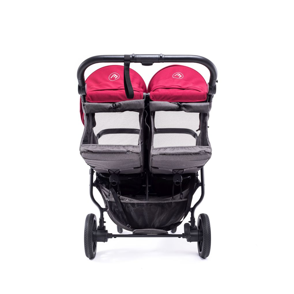 Silla gemelar easy twin 4 chasis preto con bordeaux pack cor - Baby Monsters