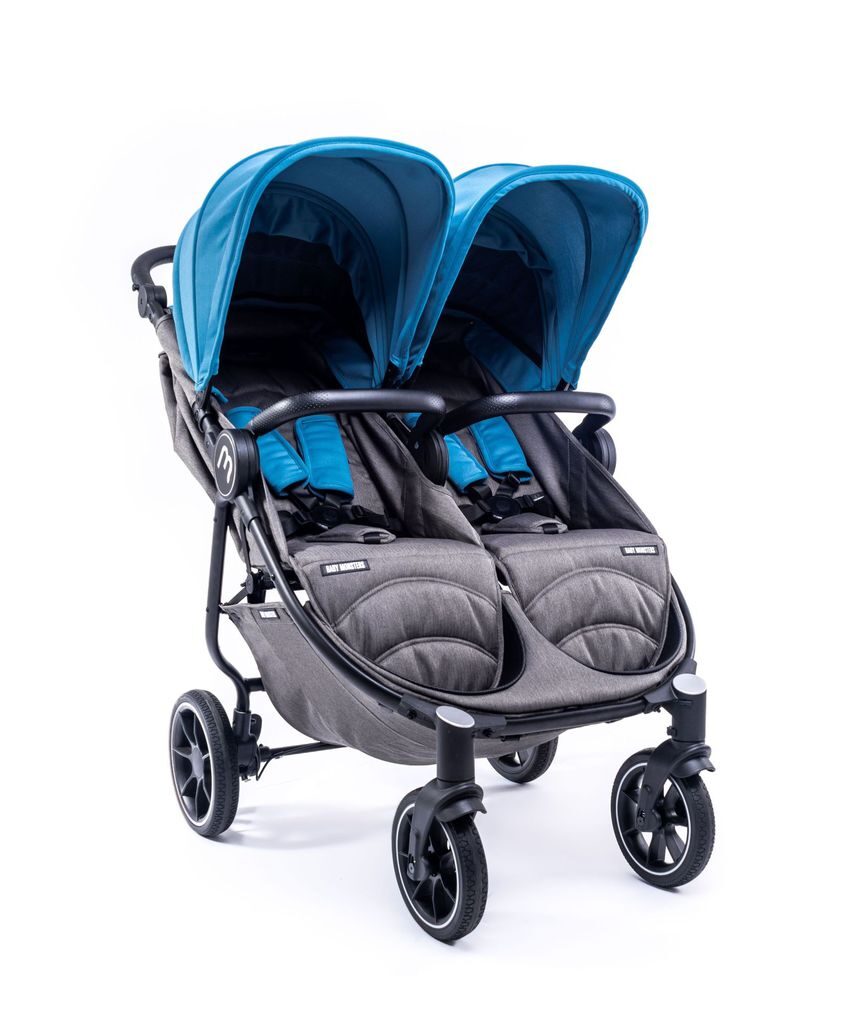 Easy twin 4 twin chair preto chassis com pack cor atlântico - Baby Monsters