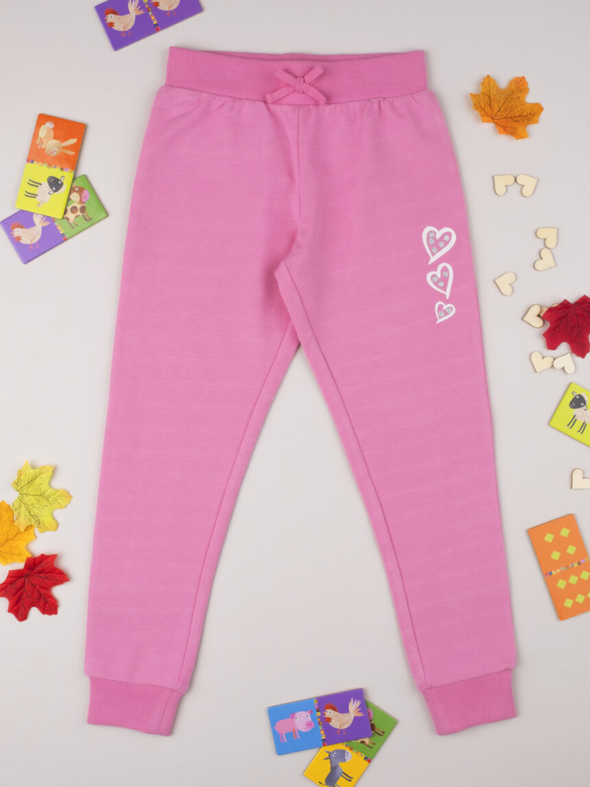 Pantalone felpato menina rosa - Prénatal