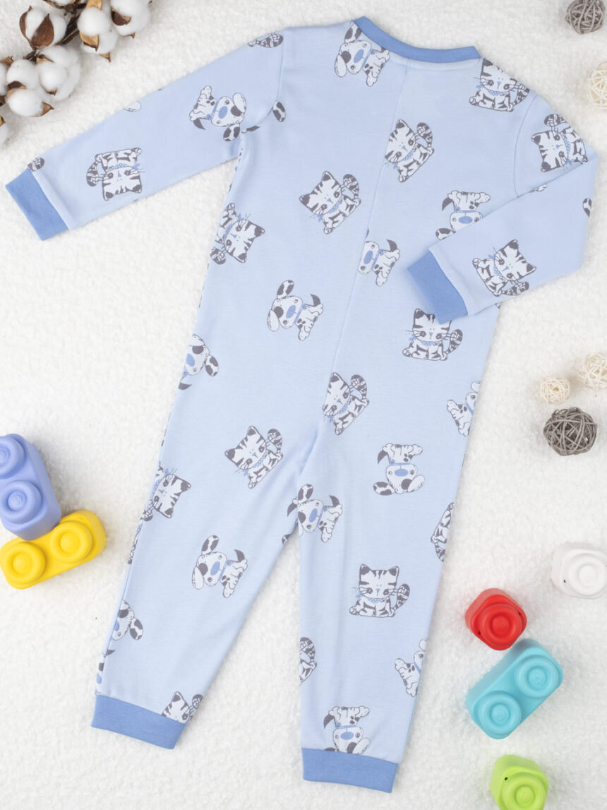 Pijama de menino azul "cats" - Prénatal