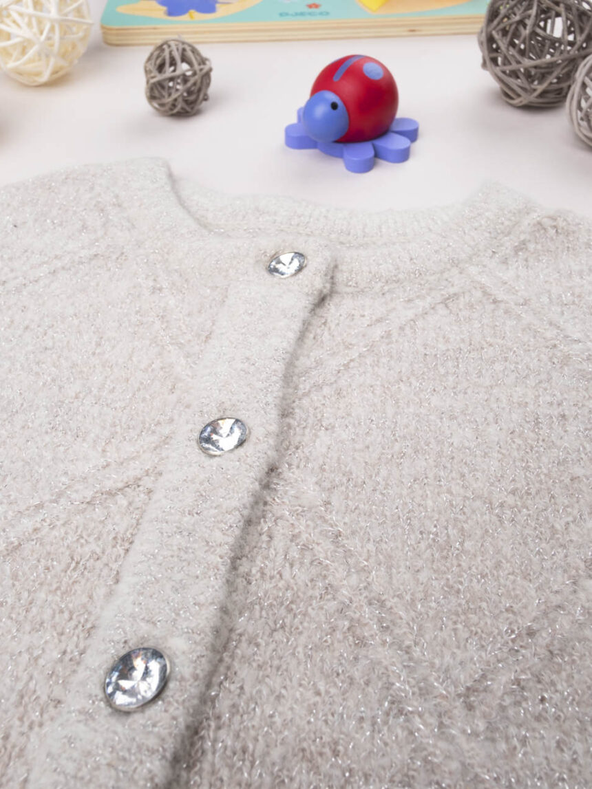 Cardigan tricot feminino cinza - Prénatal