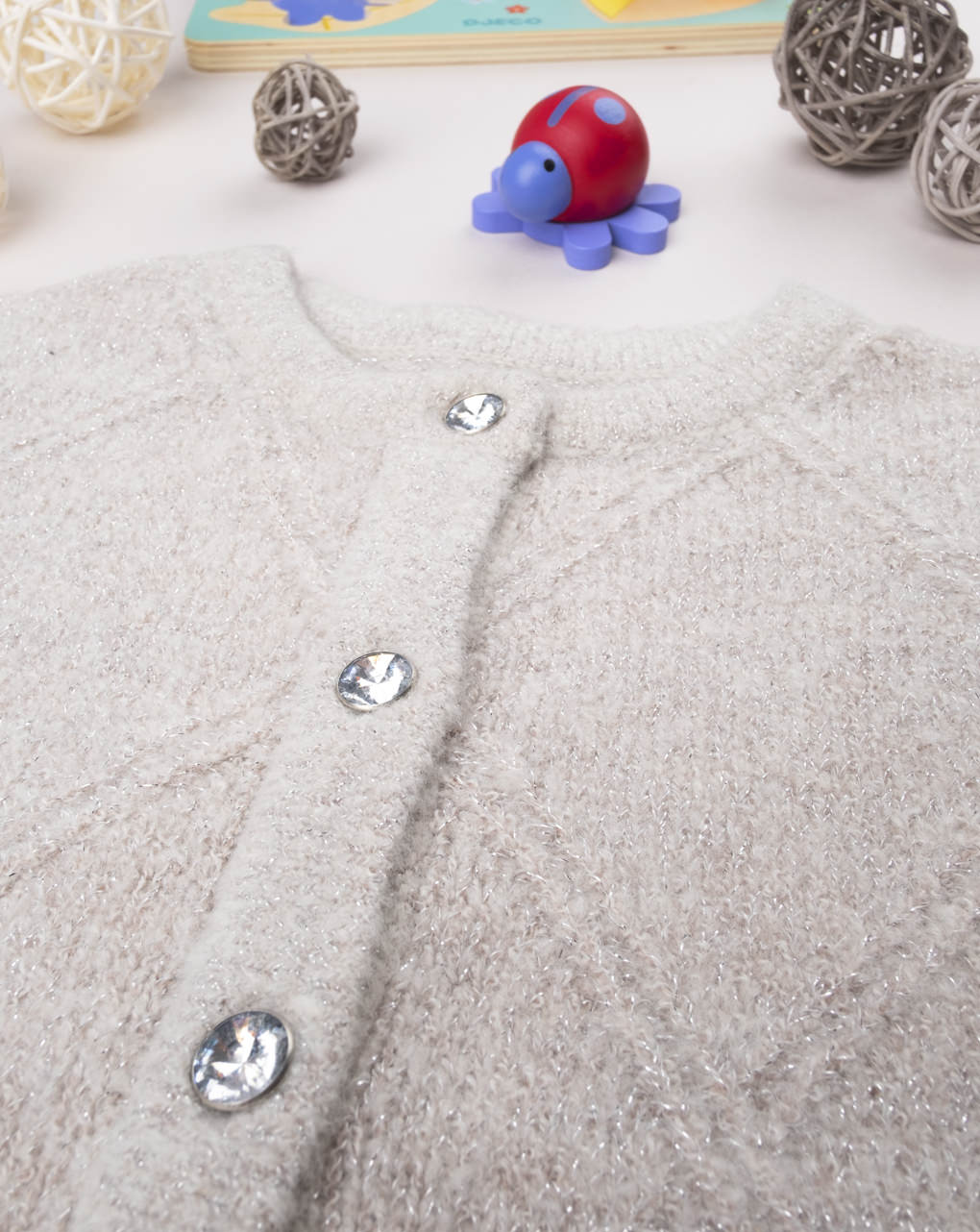 Cardigan tricot feminino cinza - Prénatal