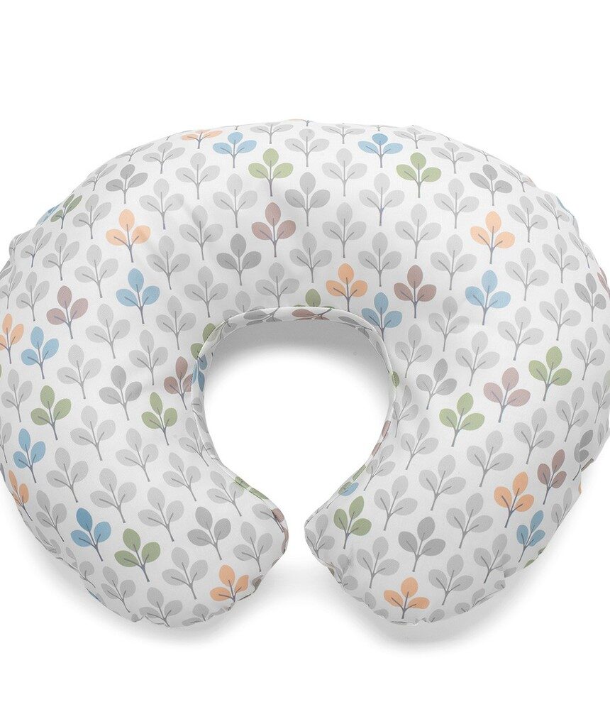 Boppy - cobertura do almofado de enfermagem com impressão de prata - Boppy
