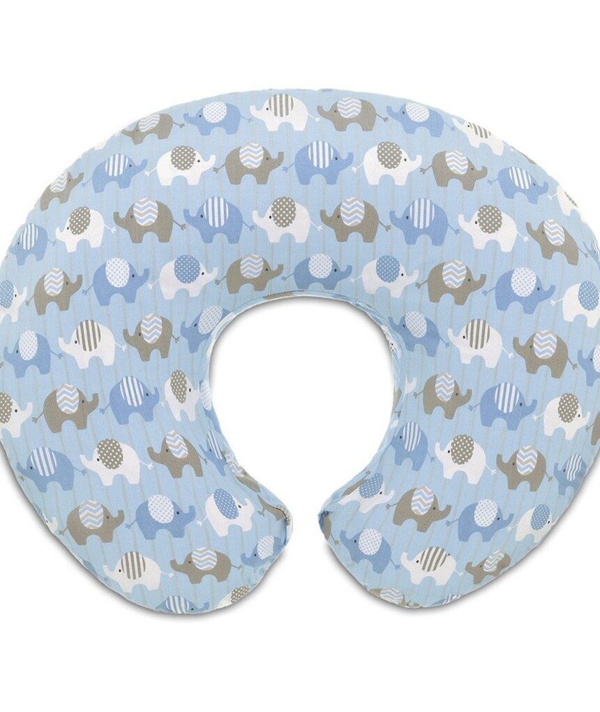 Boppy - capa de almofada de enfermagem com impressão de elefante azul - Boppy
