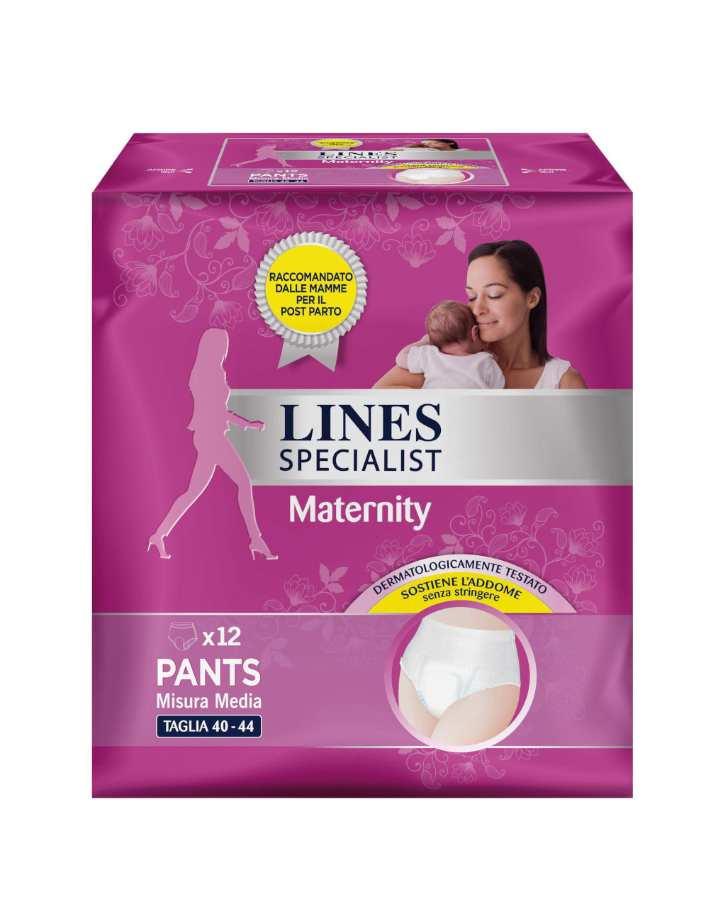 Especialista em linhas calças maternidade misura m (12 pz) - Lines