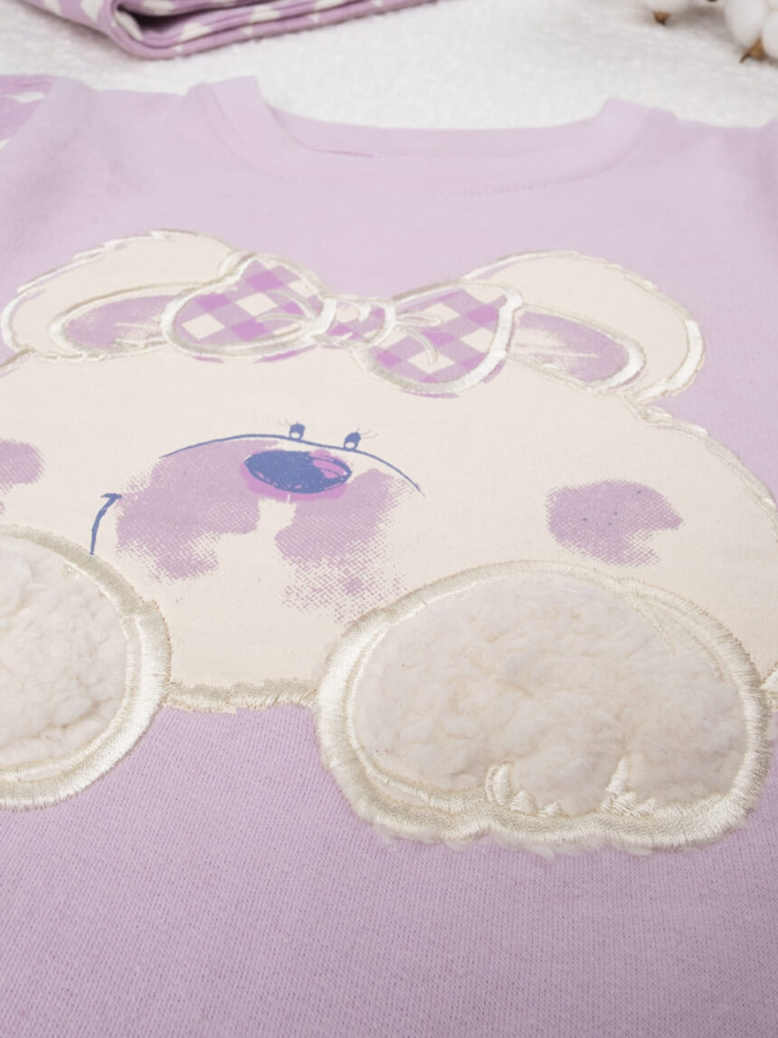 Pijama de menina lilás "cagnolino" - Prénatal