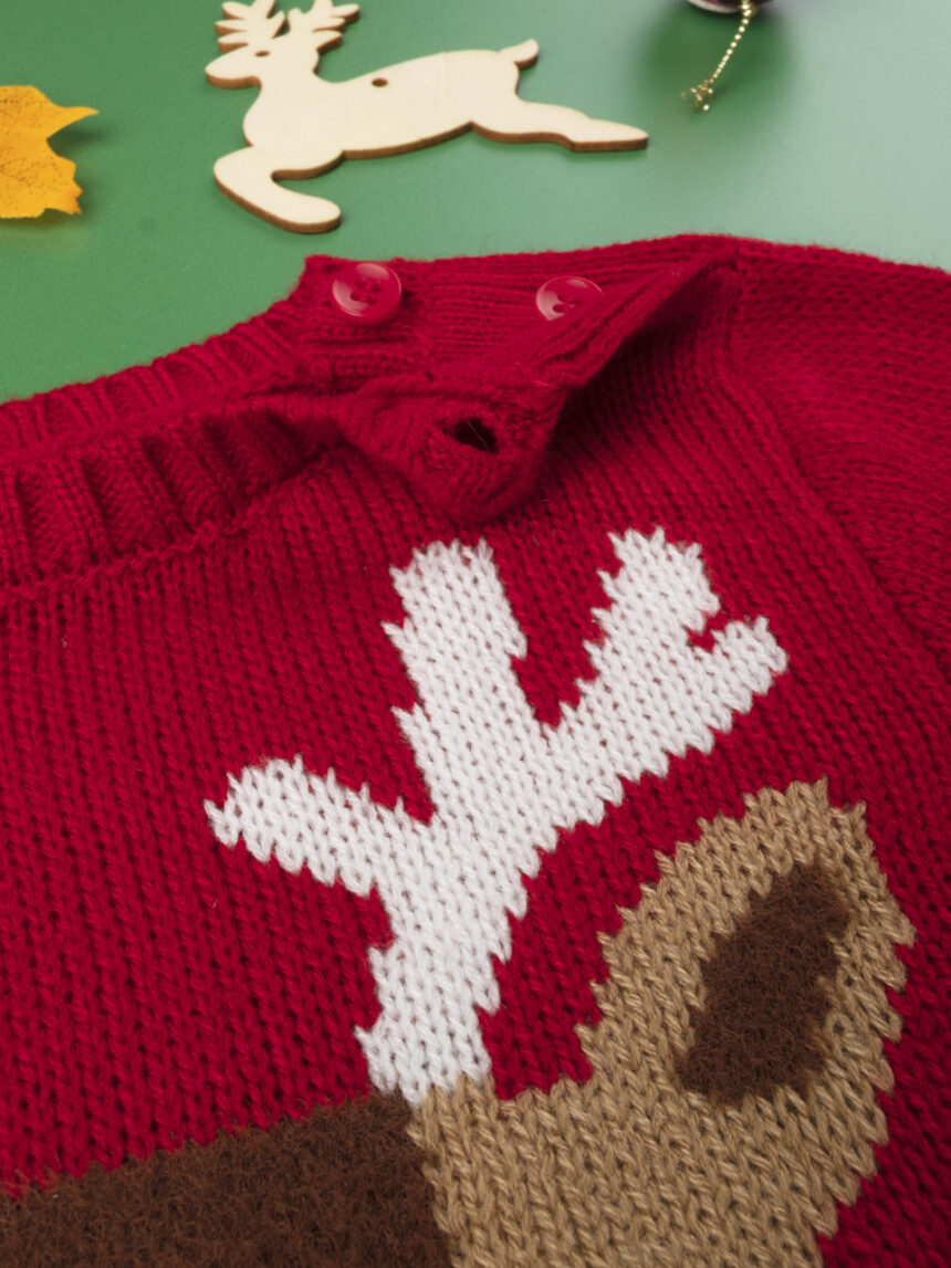 Suéter de tricô masculino "rena" - Prénatal