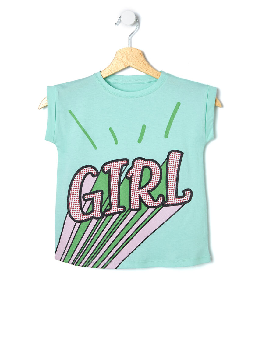 Camiseta básica com estampa maxi glitter - Prénatal