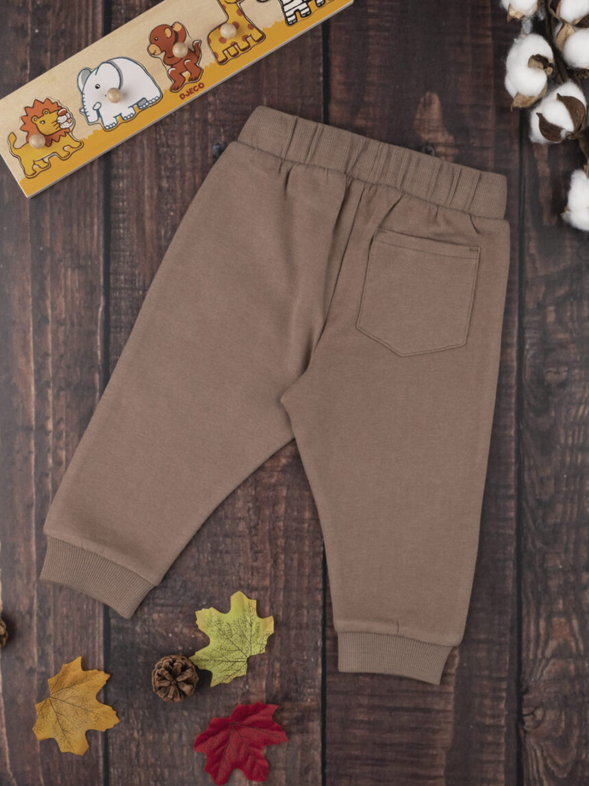 Pantalone felpato engraçado marrone - Prénatal