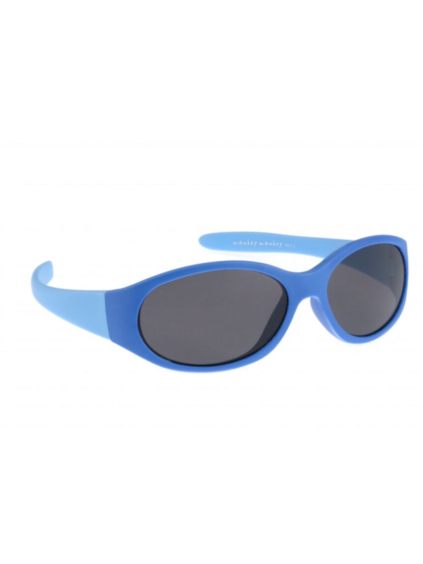 óculos de sol de borracha azul, melhoramentos - Monkey Monkey