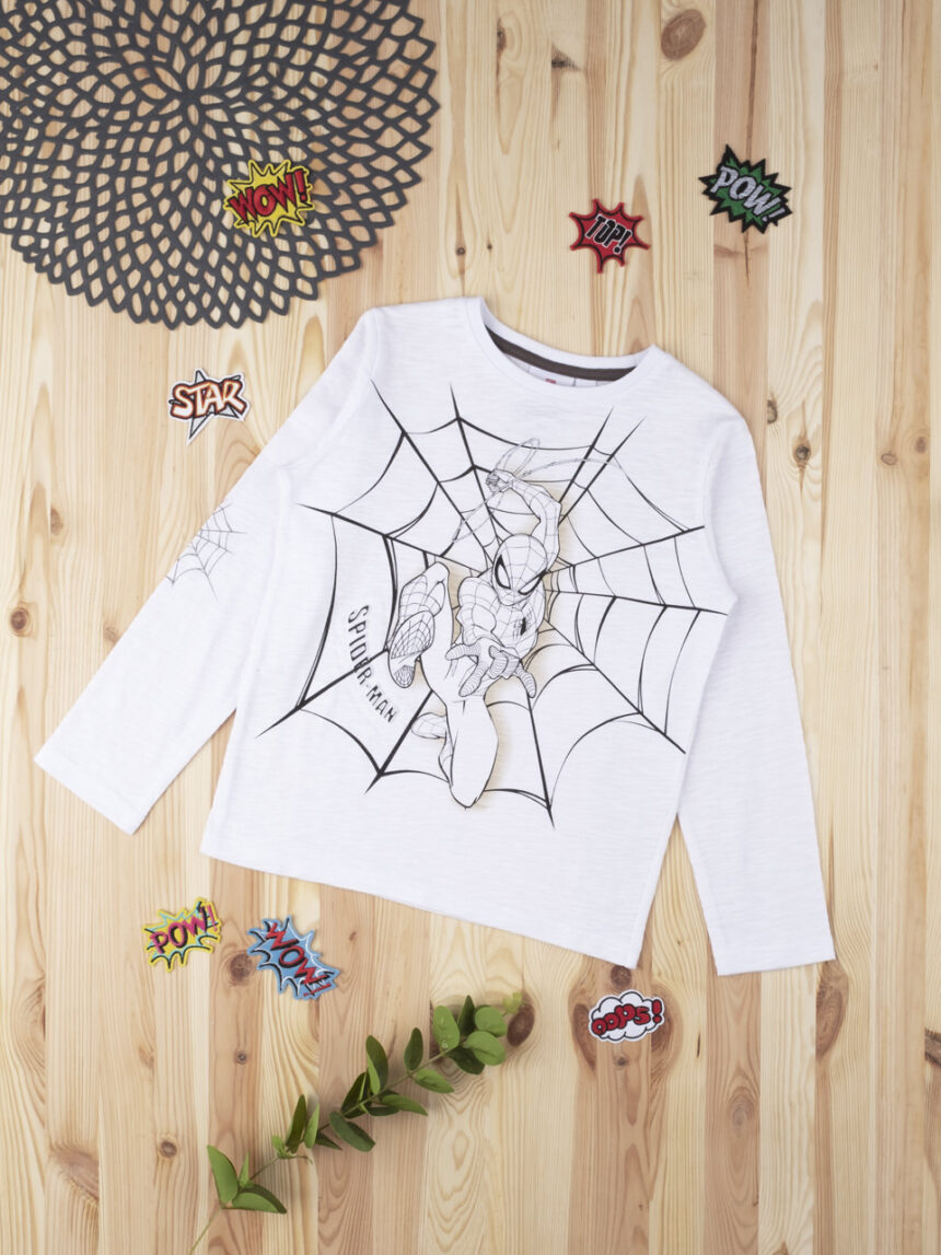 Camiseta menino "homem-aranha" branca - Prénatal