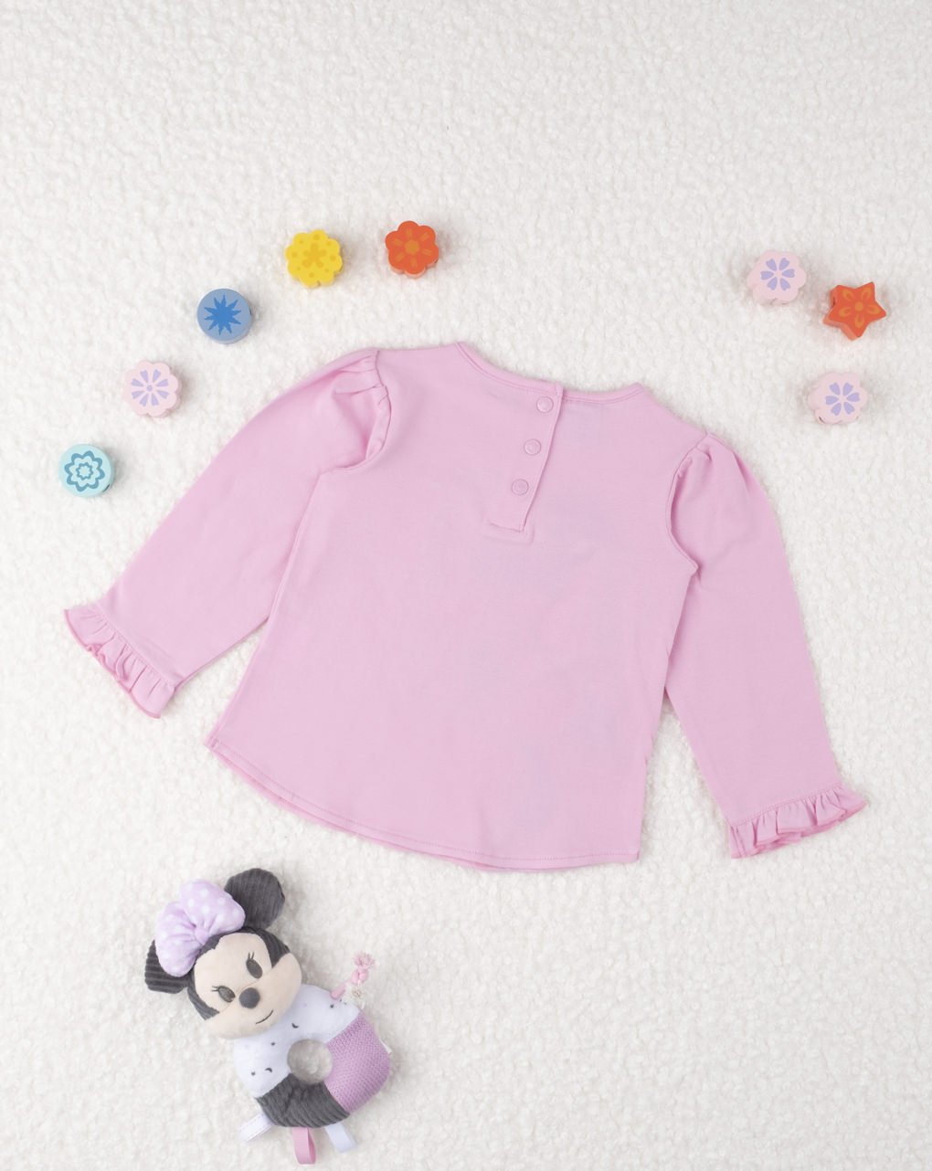 Camiseta menina "minnie" rosa - Prénatal