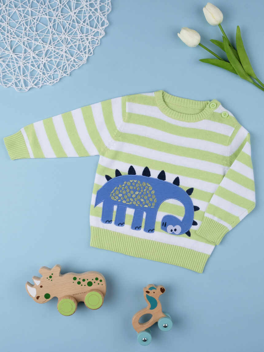 Suéter tricot "dinosaur" para menino - Prénatal