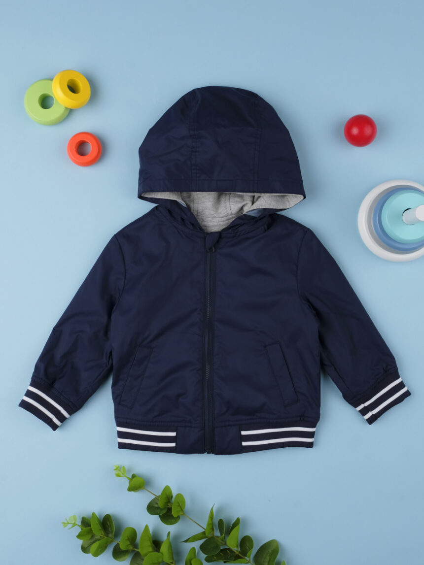 Jaqueta azul bebê menino à prova de vento - Prénatal