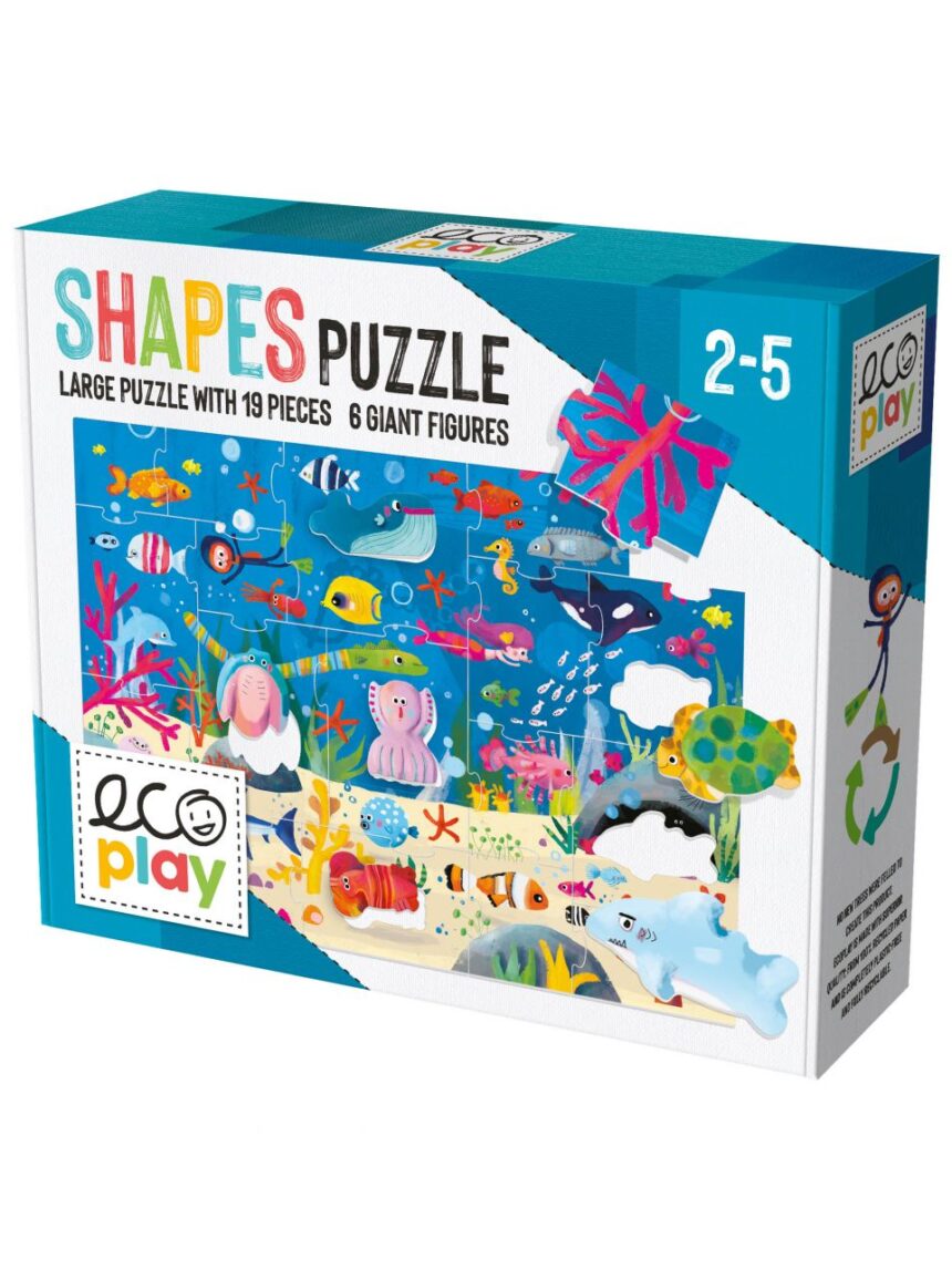 Ecoplay - shaped puzzle sea - Headu