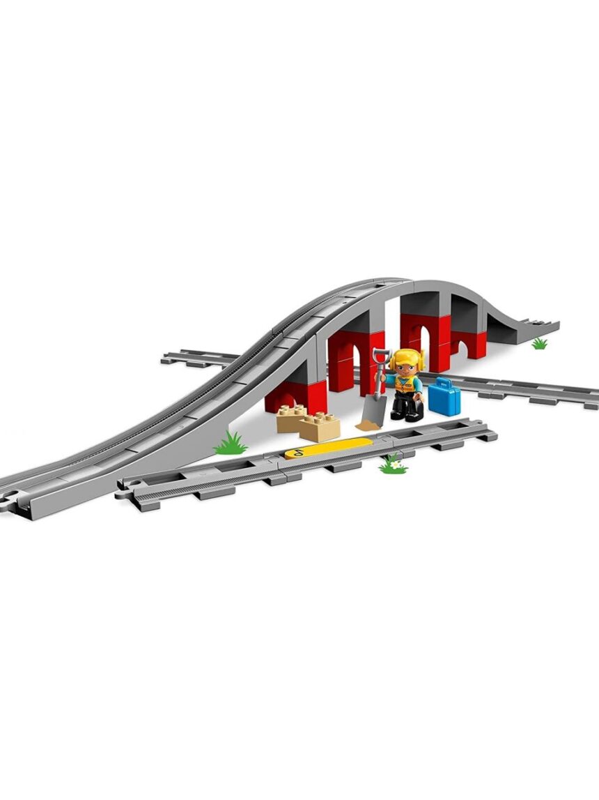 Ponte e trilhos de trem de lego duplo - 10872 - LEGO Duplo