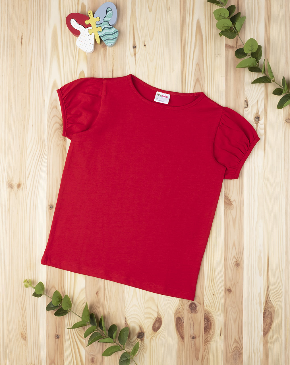 Camiseta feminina vermelha total - Prénatal