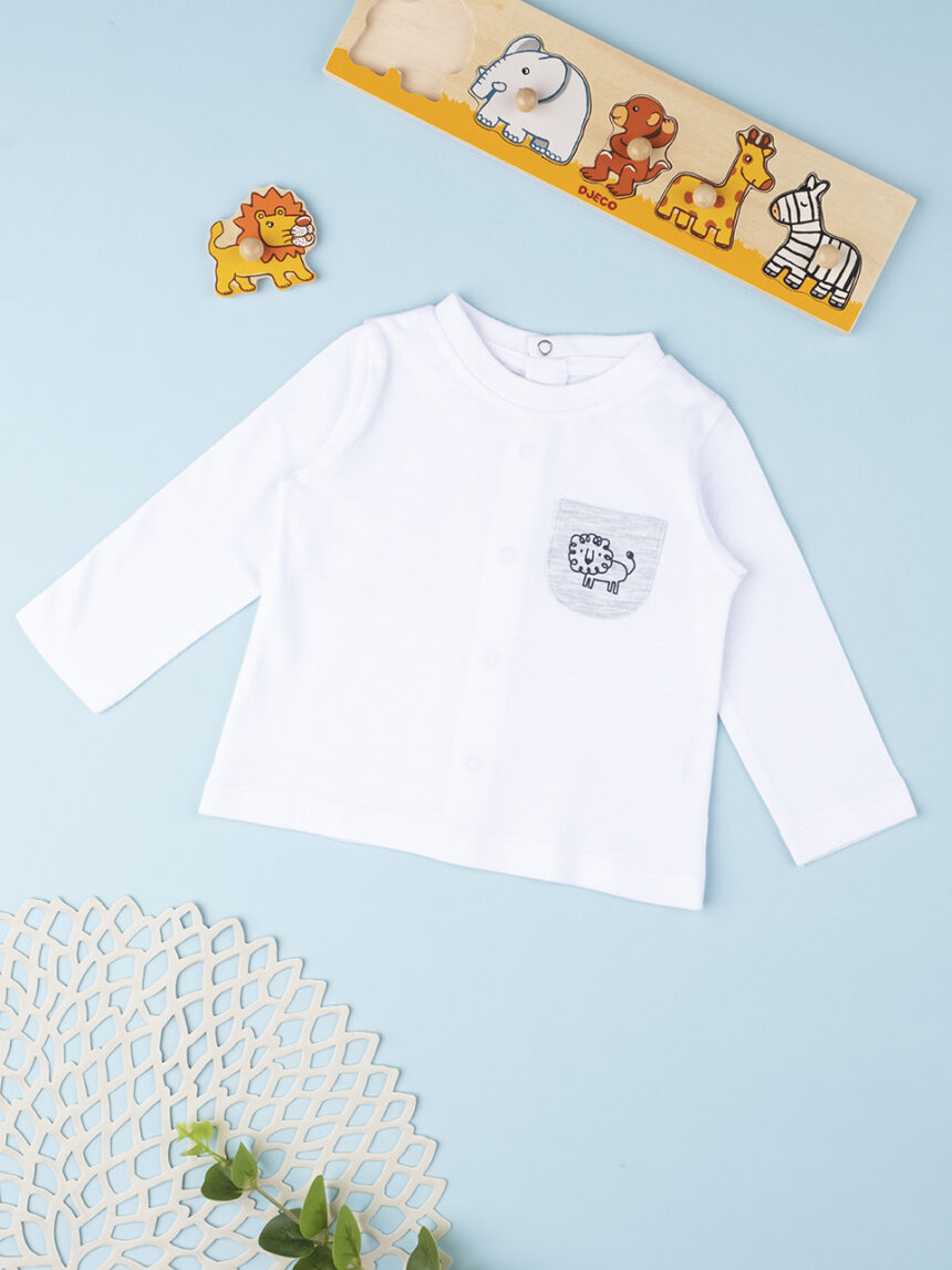 Camiseta menino "lion" branco - Prénatal