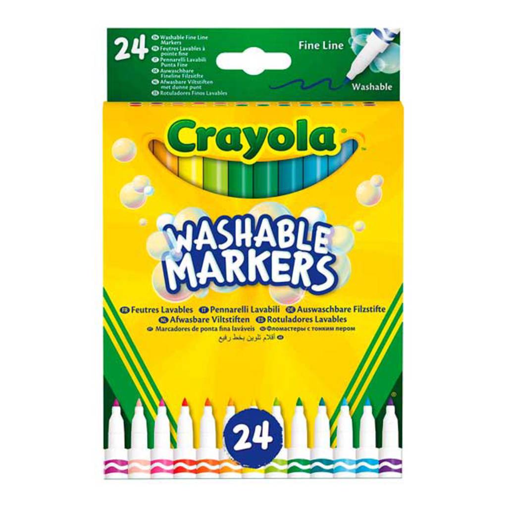 24 marcadores de pontos finos super laváveis - Crayola