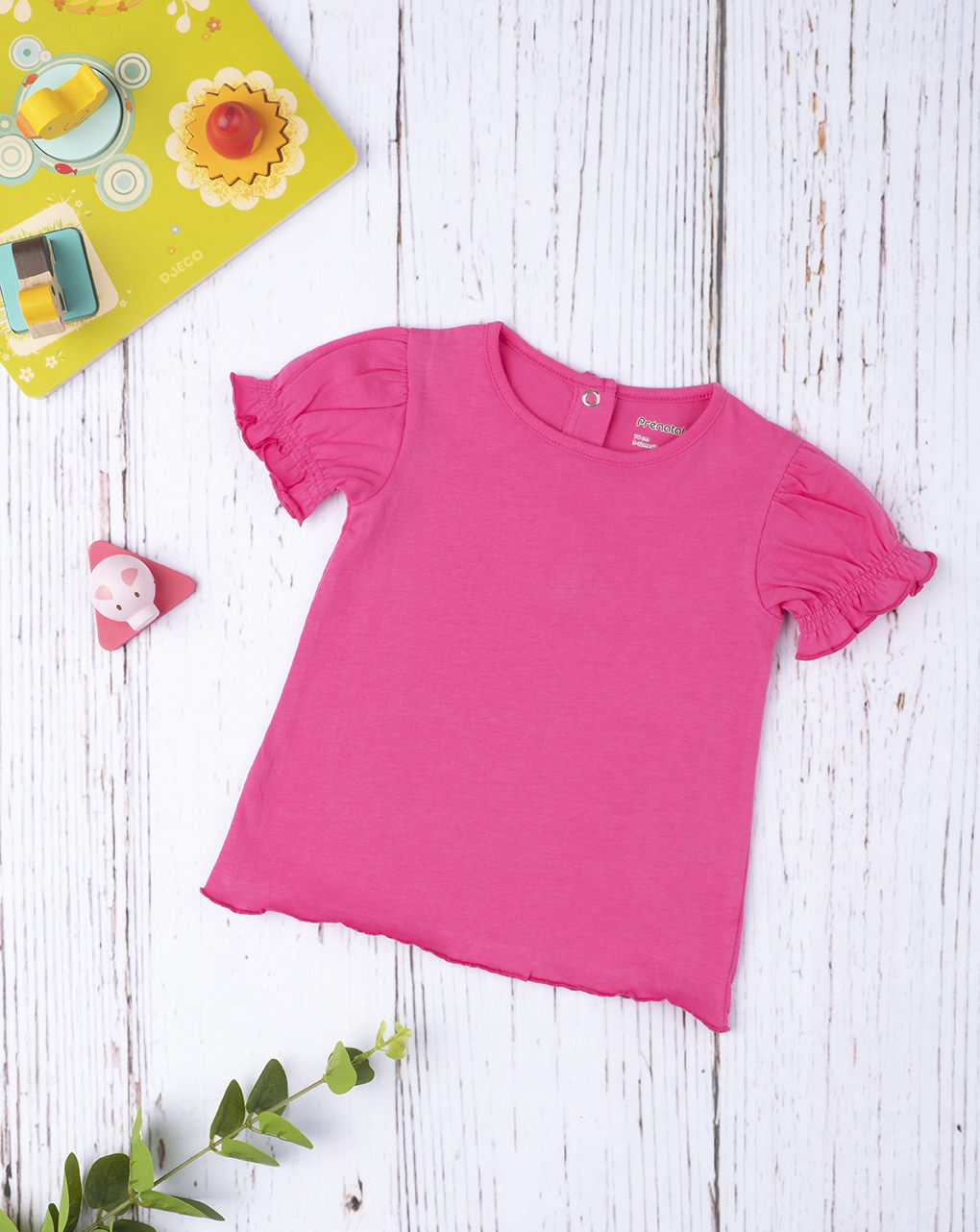 Camiseta feminina rosa total - Prénatal