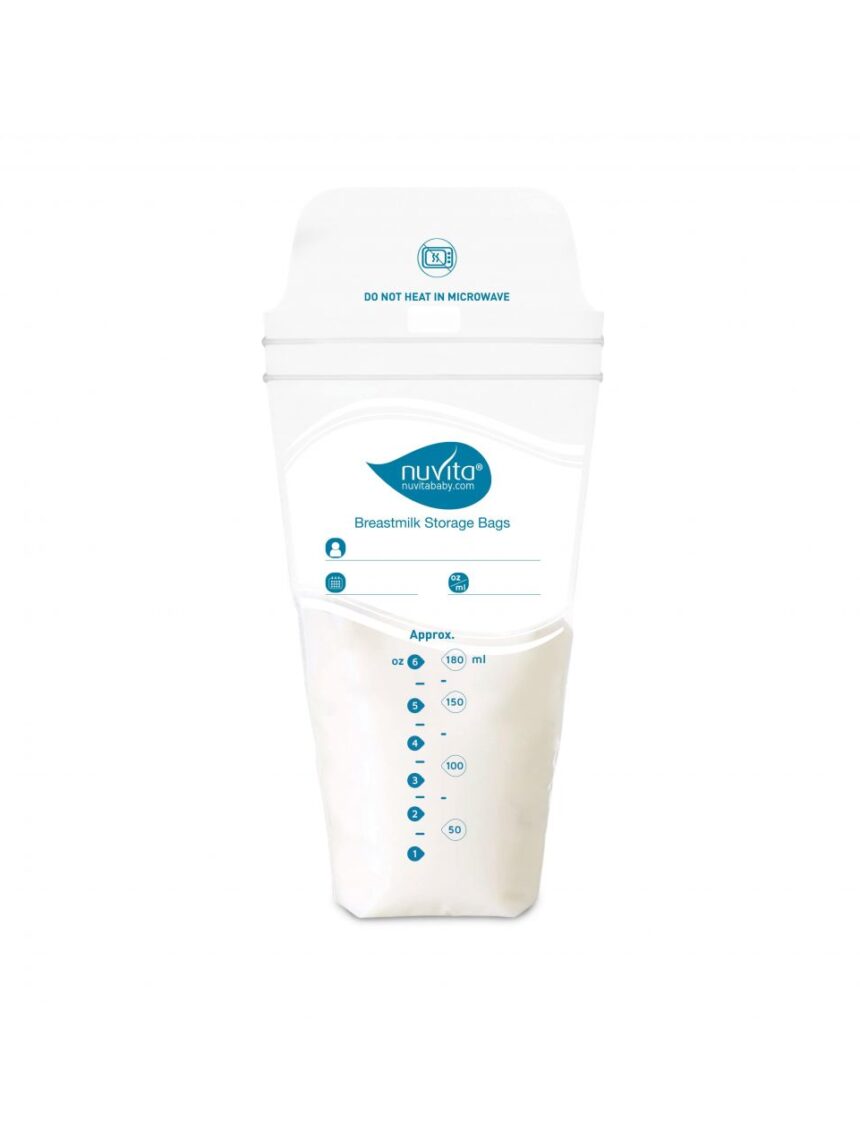 Sacos para materia de leite 180ml 25pcs - Nuvita