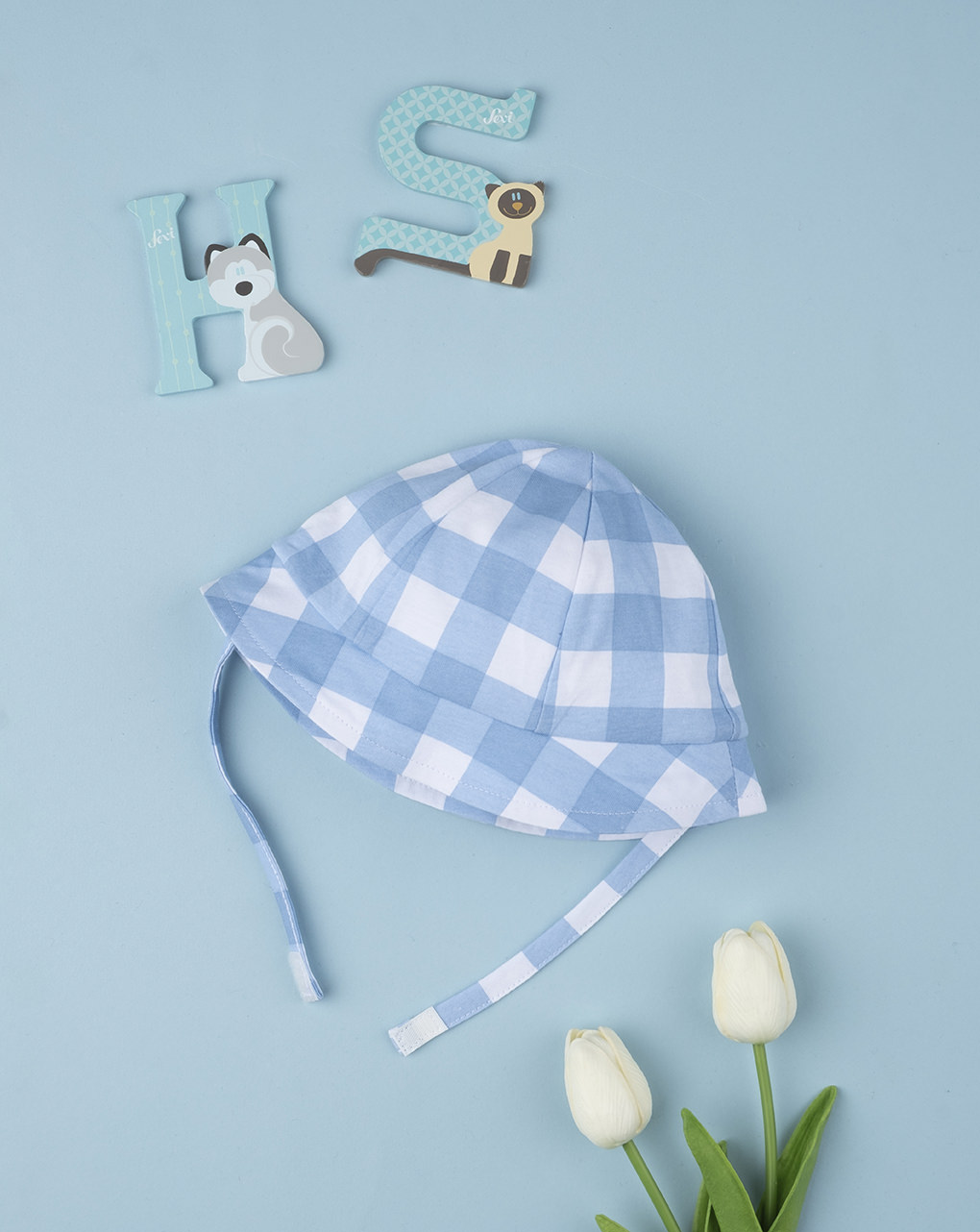Boné vichy boy jersey - Prénatal