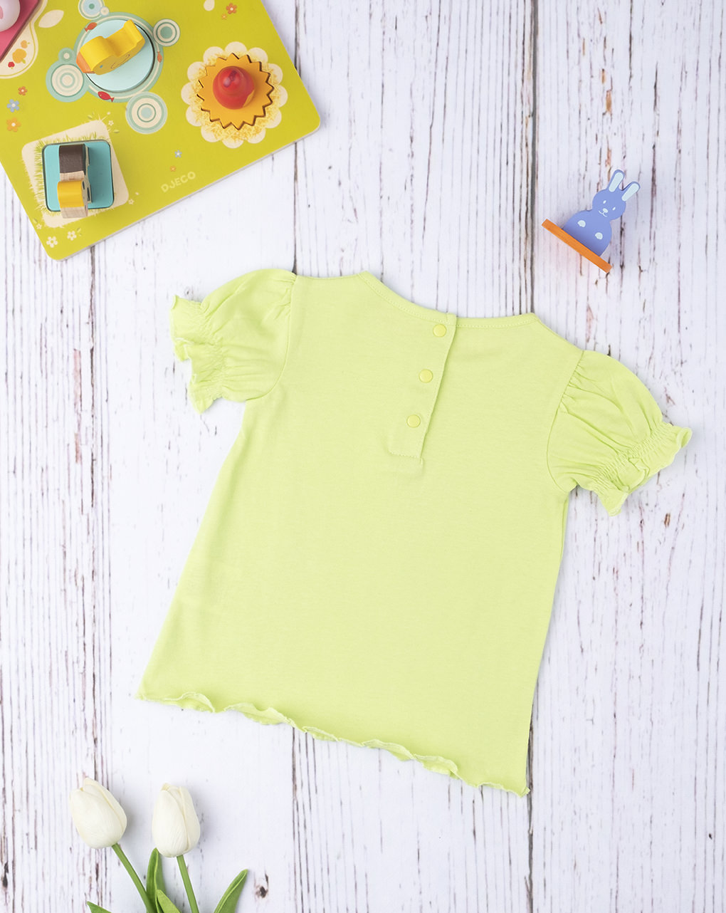 T-shirt menina totalmente verde - Prénatal