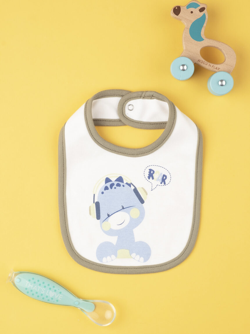 Babador para menino "happy dino" - Prénatal