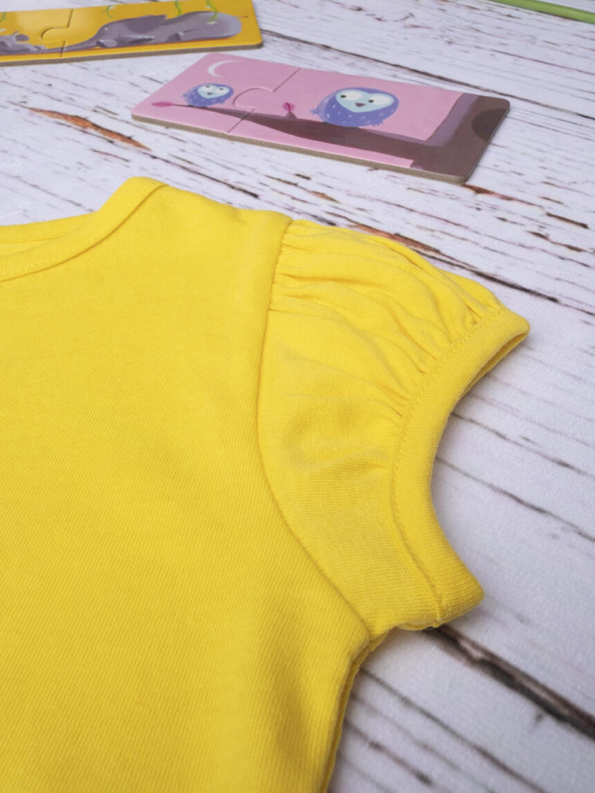 T-shirt girl "cuore" yellow - Prénatal